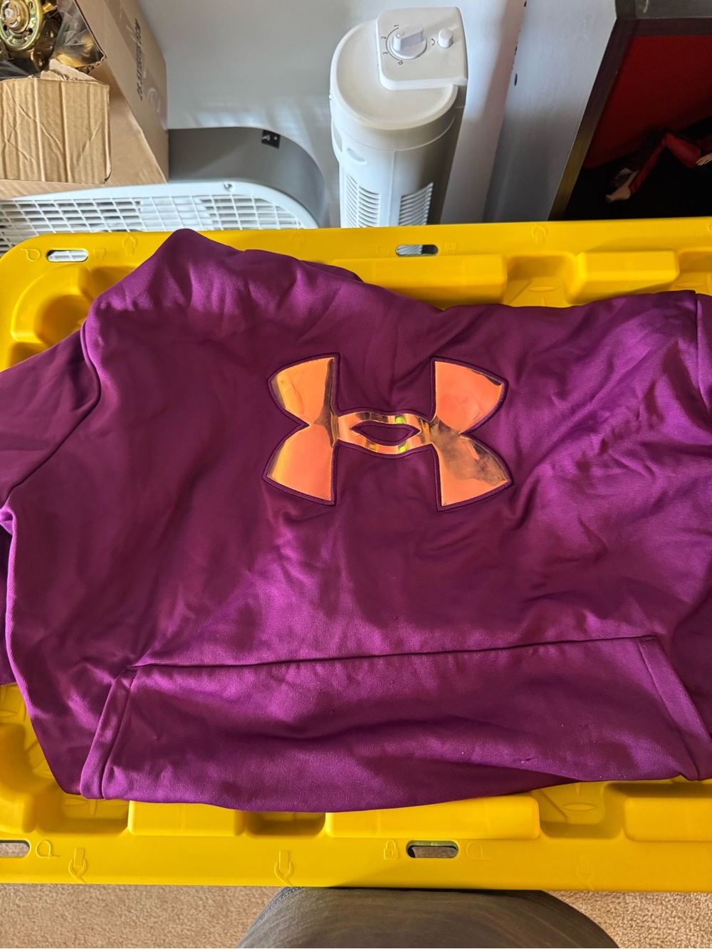 Under Armour women’s Purple Hoodie with Pink Logo